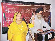 A participant presents a song