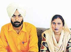 Jagsher Singh and his wife Baljinder Kaur