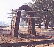 1857 war memorial being constructed in the newly developed Shahidi Park in Jhajjar