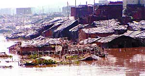 The habitations near the river become a hellhole