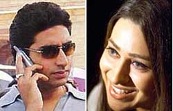 Abhishek Bachchan and Karisma Kapoor