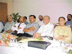 Mr Anurag Aggarwal and other participants at a conference on female foeticide at the CMC