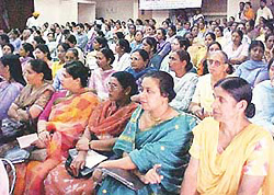 Delegates at a conference on female foeticide at Christian Medical College in Ludhiana on Tuesday.