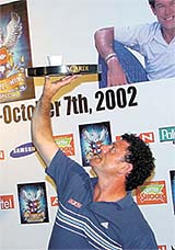 Mike Whitnet, the host of the �AXN Who Dares Win --- India special�