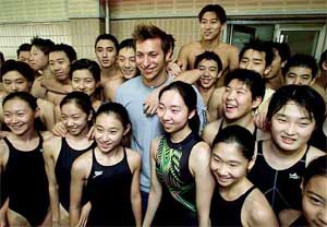 World record holder and Olympic gold medallist Ian Thorpe