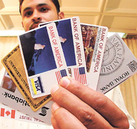 The fake international credit cards, which were used to make purchases abroad.