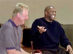 Basketball Hall of Fame inductee and Los Angeles Lakers legend Earvin "Magic" Johnson