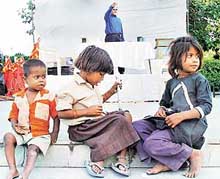 Kolkata-based magician M.K. Panth shows his magic