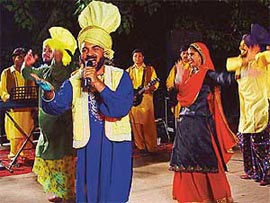 Pammi Bai performs at Plaza Carnival in Sector 17, Chandigarh, on Saturday evening.