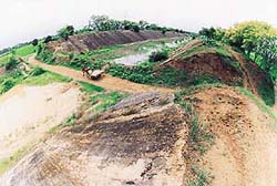 A view of the abandoned SYL Canal near Fatehgarh Sahib