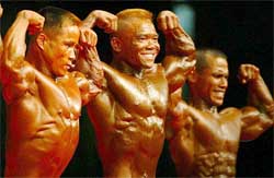 Gold medal winner Cho Wang-bung of South Korea