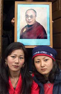 Contestants of the first Miss Tibet competition