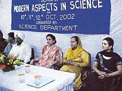 A two-day science seminar series being organised at Guru Nanak College for Women
