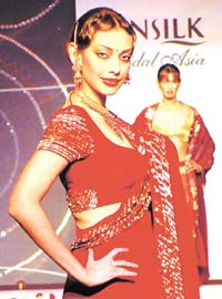 Bridal wear on display at a fashion show in the Capital.