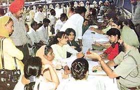 A joint �alternative complaint solution� camp being organised by the police in Sector 17 