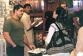 Mr Robert Vadra, husband of Priyanka Gandhi, sells his handicraft products