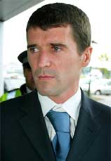 Manchester United captain Roy Keane arrives for an FA disciplinary hearing at the Reebok Stadium in Bolton