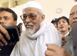 Indonesian Muslim cleric Abu Bakar Bashir