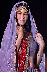 A model displays a creation