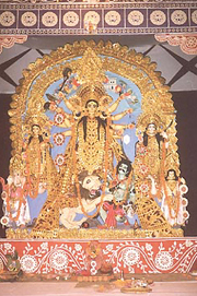 Pandals became the centre of attraction of the devotees 