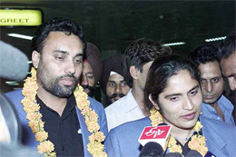 Gold medallist and new Asian record holder in discus throw Nilam Jay Singh