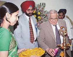 Lieut-Gen J.F.R. Jacob (retd), Administrator, UT, inaugurates the 27th annual conference of the Indian Psychiatric Society, North Zone, at Government Medical College and Hospital, Sector 32, Chandigarh
