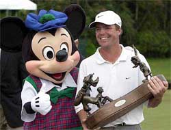 Bob Burns celebrates his first career win