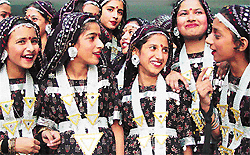 Students of Shivalik Public School, Sector 41, Chandigarh, are all prepared for the school�s annual function. 