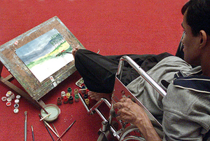 Indian artist N. Ramakrishnan