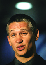 Former England striker Gary Lineker speaks at a news conference at Leicester City's Walkers Stadium