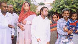 The alleged victim �Bholli� with his family members