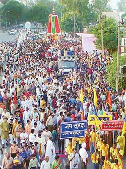 Devotees at the Jagannath Yatra
