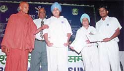 Three GHPS students were awarded certificates on the occasion of World Children Summit held in the Capital