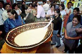 World's largest chocolate diya