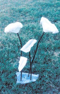 Dream Flowers in white marble, by Mukul Mishra