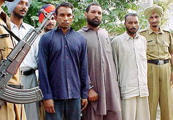 Three members of a gang