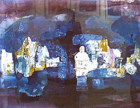 One of Ravinder Sharma�s creations currently on display at Art Folio, Sector 9