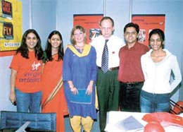 Acting British High Commissioner Mark Runacres at the launch of the website