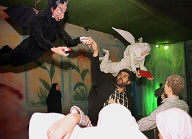 A guide tells young girls about immorality