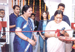Noted writer Kshama Sharma inaugurating the 'Divali Mela' at Bal Bhawan Public School, Laxmi Nagar