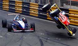 Robert Doornbos of Netherland in his Mugen-Honda