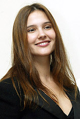 French actress Virginie Ledoyen smiles during a news conference