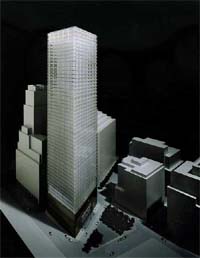 This is a photo of a model of the new 7 World Trade Center