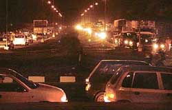 Keeping in view the scheduled visit of Ms Sonia Gandhi to the city on Saturday, the police diverted traffic on various roads on Friday evening causing traffic jams at various places.
