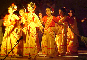 Army School students perform at their annual day function