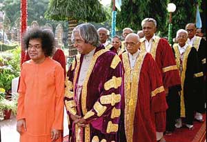 President APJ Abdul Kalam at the convocation of the Sri Satya Sai Institute of Higher Learning