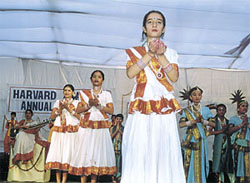 Students present a cultural show