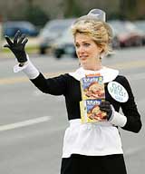 Kayla Worden, an activist for PETA