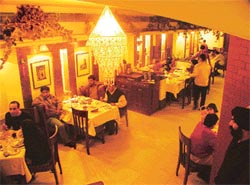 Thai ambience has been created in yellow chillies, Sarabha Nagar,