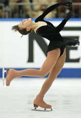 Fumire Suguri of Japan performs her women�s singles programme at the 2002 International Figure Skating Competition